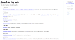 Desktop Screenshot of foundontheweb.org